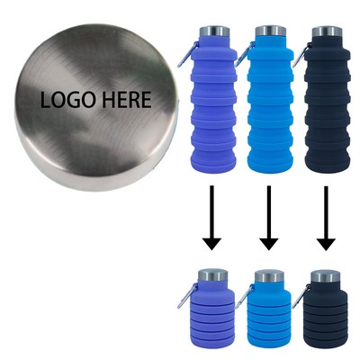 8 - 16 oz Foldable Cold Water Bottle