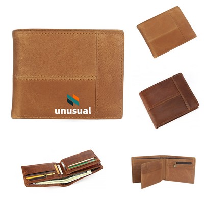 Vintage-Inspired Men Leather Wallet