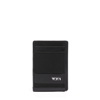 Tumi Alpha Money Clip Card Case- Black