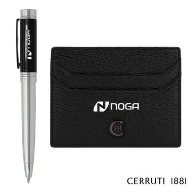 Cerruti 1881® Hamilton Card Holder & Ballpoint Pen Gift Set