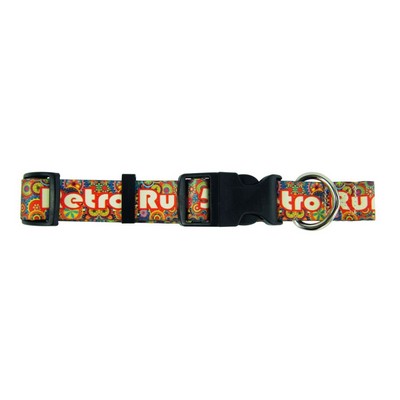 Dye Sublimated Full Color Adjustable Pet Collar - 3/4" W