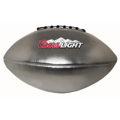 Football - METALLIC SERIES, Composite, OFFICIAL Size, GLOSSY SILVER - NO BRAND