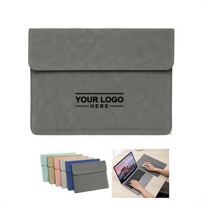 Leather Mouse Pad Laptop Sleeve