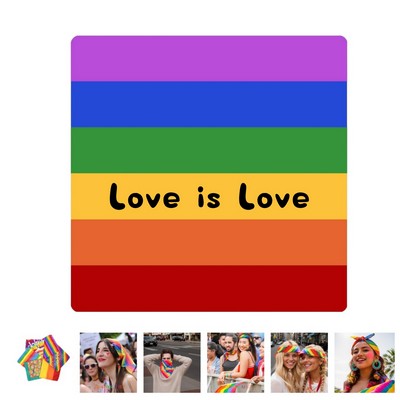 LGBT Rainbow Pride Bandana Face Mask Square Scarf Headwear