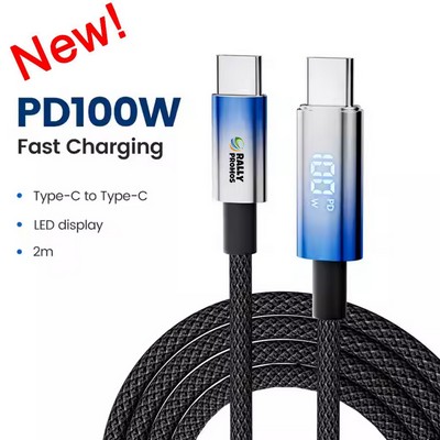 6.5ft Digital Display Type C Fast Charging Cable