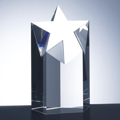 Crystal Star Tower Award (Medium 6"h Star Award)