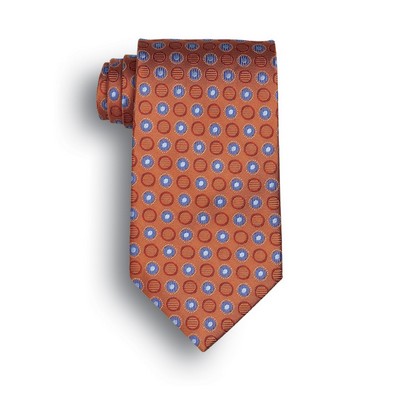 Discontinued - Orange Ellison Bay Woven Silk Tie