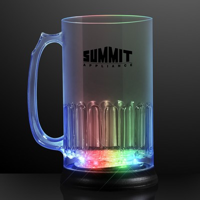 24 Oz. Big Light Up Flashing Beer Mug - Domestic Print