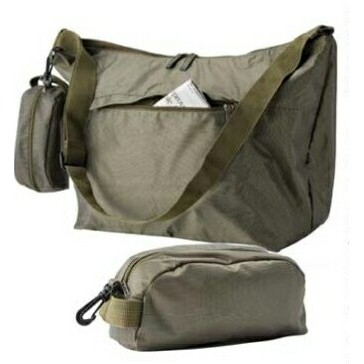 Folding Messenger Bag w/Interior Pocket