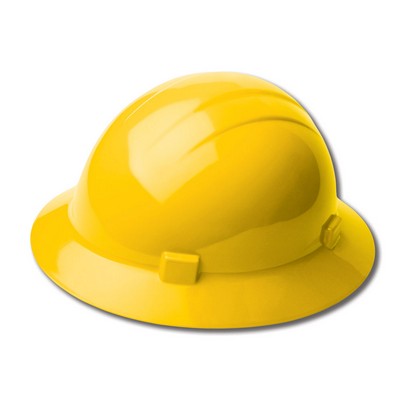 Americana® Heat Yellow Hard Hat w/Mega Ratchet Suspension