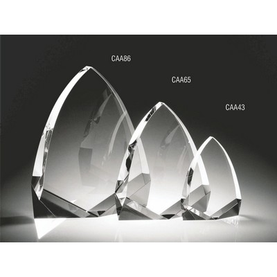 Athens Arch Optic Crystal Award (6-7/8"x8¾")