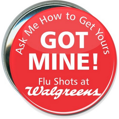 Business - Flu Shots at Walgreens - 3 Inch Round Button