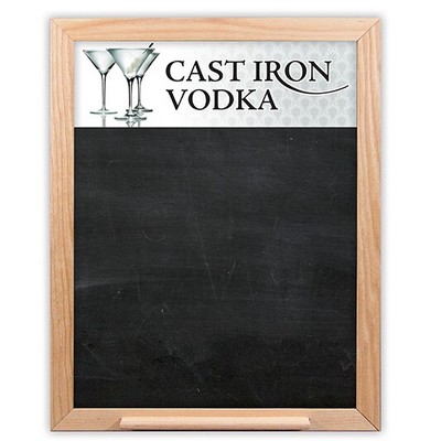 12x18 Oak Frame Wall Chalkboard w/Tray