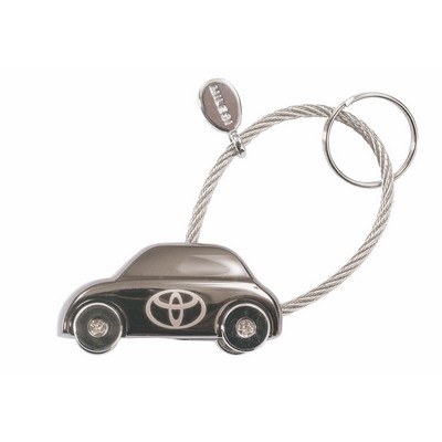 Gunmetal Car Keychain