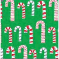 Dotty Candy Cane Gift Wrap (417')