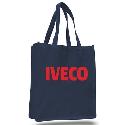 Heavy Canvas JUMBO Tote--Navy-- (Printed)