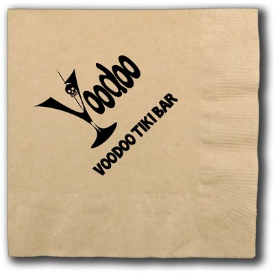 2-Ply Natural Kraft 100% Recycled Beverage Napkin