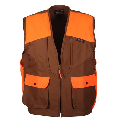 Briar Proof Upland Vest- Marsh Brown/ Blaze Orange