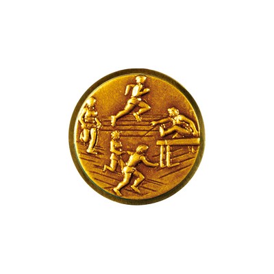 Club Lorente Round 1" Lapel Pin- Track & Field Female