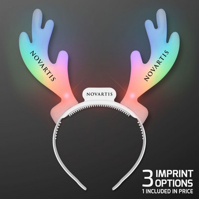 LED Reindeer Antler Headbands - Domestic Print