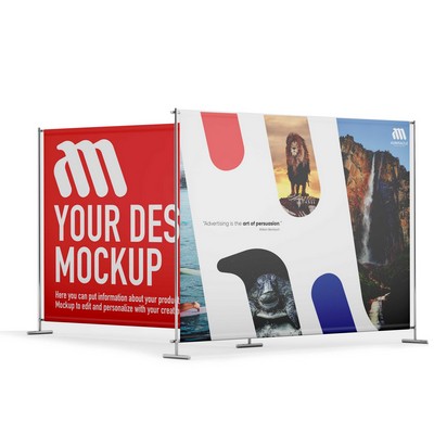 Sublimated Backdrop 8' x 8' Hardware included + Shipping included.