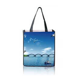 P.E.T. 90 GSM Non-Woven Sublimated Tote Bag Front & Back Only (12"x13"x8")