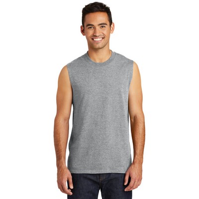 Port & Company® Men's Core Cotton Sleeveless T-Shirt