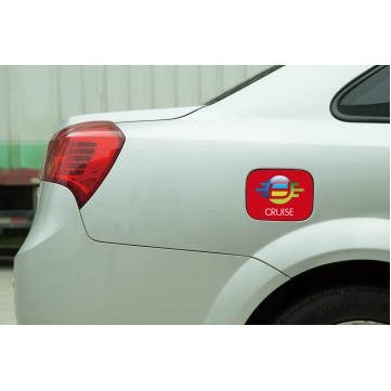 5.31"x5.31" Car Fuel Door Cover w Digital Print