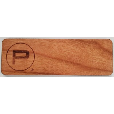 Wooden Badge 1"x3" Logo Only