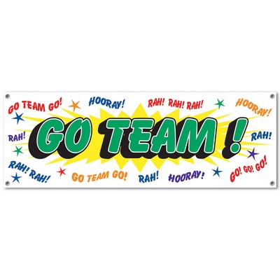 Go Team Sign Banner