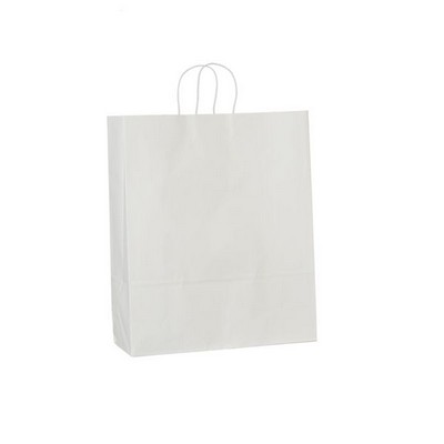 White Kraft Queen Paper Shopping Bag (16"x6"x19")