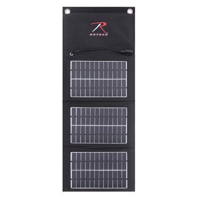 Black MOLLE Folding Solar Panel