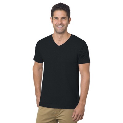 BAYSIDE Unisex USA Made V-Neck T-Shirt