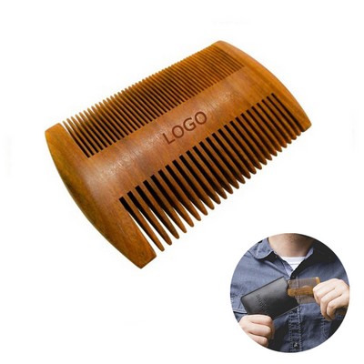 Wooden Comb w/Case for Beard & Mustache