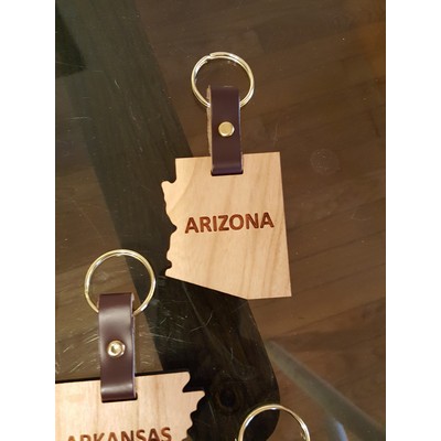 2" - Arizona Hardwood Keychains