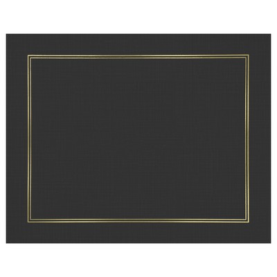 12 3/4" X 10" Two-Fold Certificate Presentation Folder Custom Printed w/Border