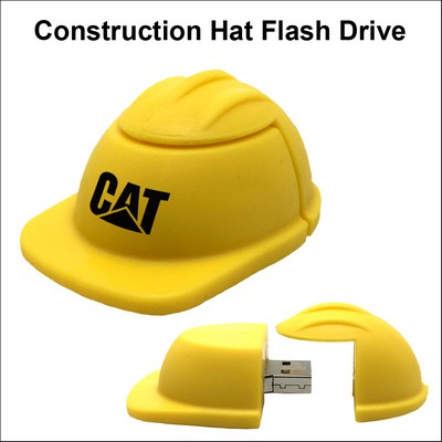 Construction Hat Flash Drive - 256 MB - Yellow