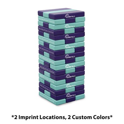 Jumbo Toppling Tower Blocks Game (2 Imprints, 2 Custom Colors)