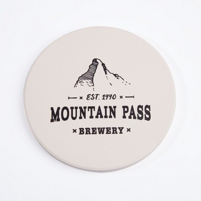 Round Ceramic Coaster (1 Color Imprint)