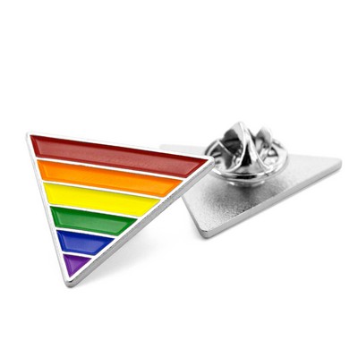 Rainbow Pride Triangle Lapel Pin