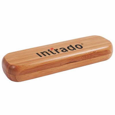 Bamboo Pen Case for 2 Pens