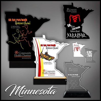 10" Minnesota Black Budget Acrylic Award