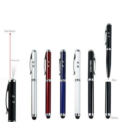 Detachable Stylus 4 in 1 Metal Pen