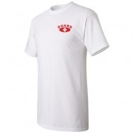 White Cotton T-Shirt w/Guard Logo