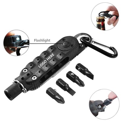 Flashlight Screwdriver Hex Wrench w/Key Chain