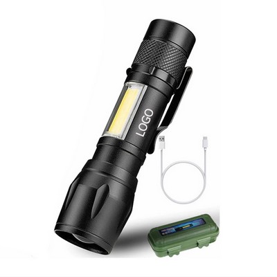 Zoom Flashlight With Clip