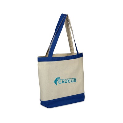 Canvas Color Accent Tote - Dyed