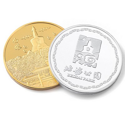 Customized Zinc Alloy Commemorative Gold Coins