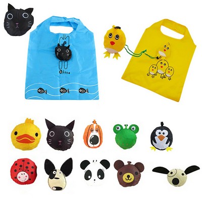 Animal Designed Folding Shopping Eco Tote Bag