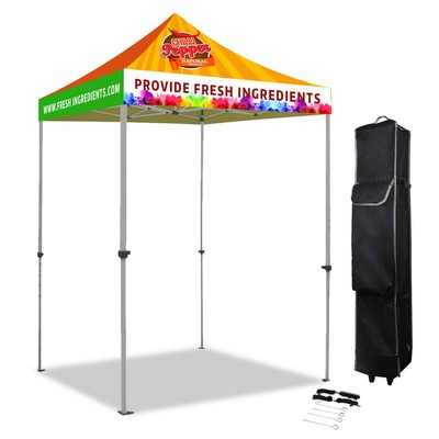 5' x 5' Heavy Duty Pop Up Tent w/ Dye Sublimation Canopy